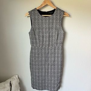 Black & White Sleeveless Knit Dress, Banana Republic